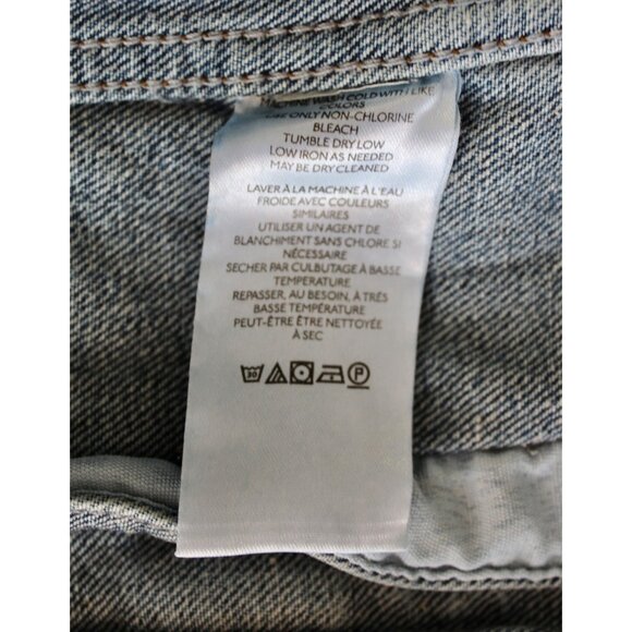 FREE PEOPLE We The FREE Jolene Trucker Oversized Denim Jean Jacket, Size XS - Picture 14 of 15